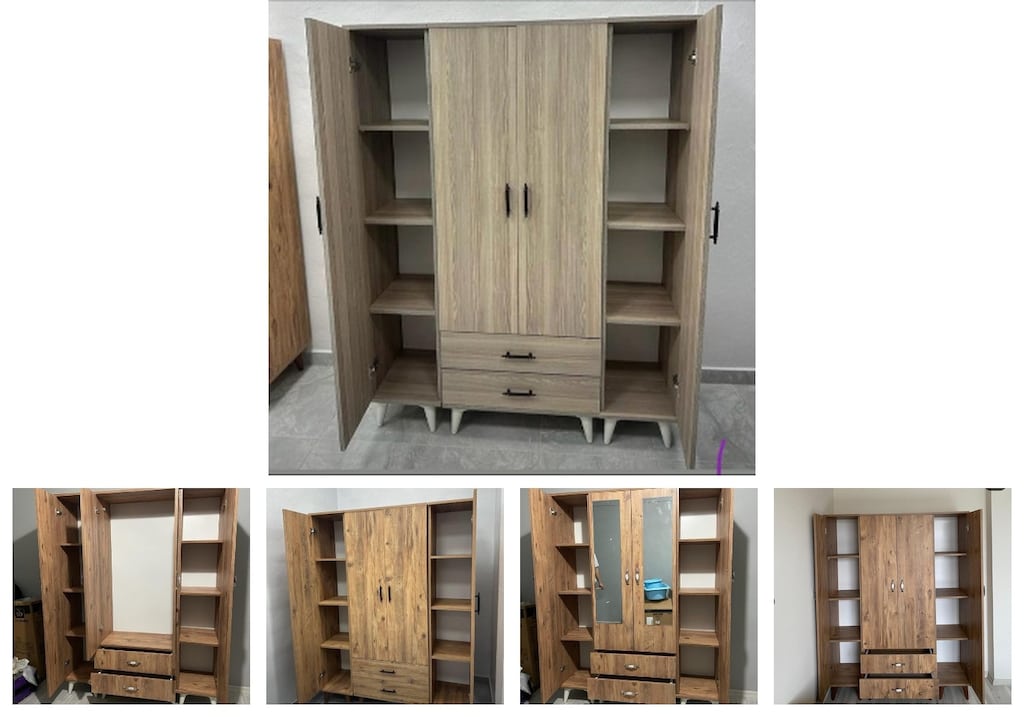 4 kapaklı elbise dolabı dgojbxwlwq - 2