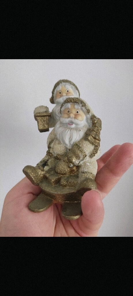 ALMANYA NOEL BABALI KIZAK FİGÜRÜ SİMLİ BİBLO MUMLUK YENİDOĞAN - 2