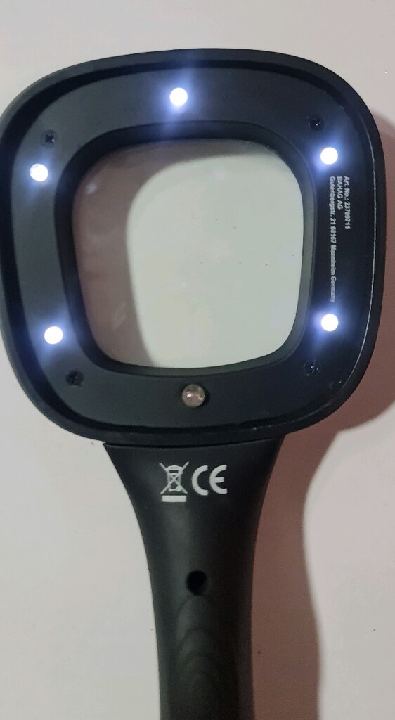 WİSENT 5 led 2,5 x ışıklı büyüteç. Sıfır, - 7
