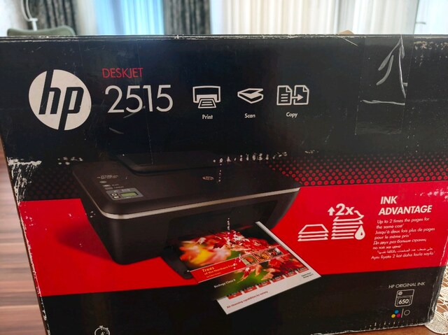 HP Deskjet Ink Advantage 2515 Yazıcı + Tarayıcı + Fotokopi (Kutulu)