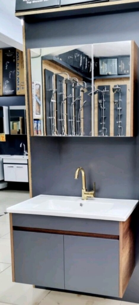 65 cm mdf kapakli banyo dolabi - 5
