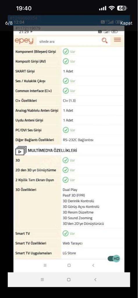 televizyon sağlam 2 nesil plazma A++ çok temiz - 7