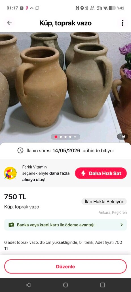 Dekoratif Kristal, Ferforje ve Toprak Küp Ürünler - 13