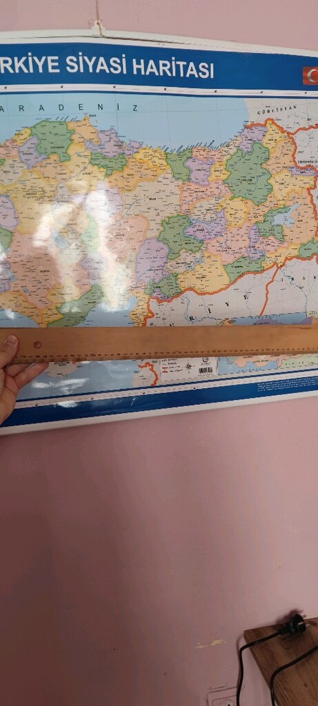 Türkiye fiziki ve siyasi haritası - 2