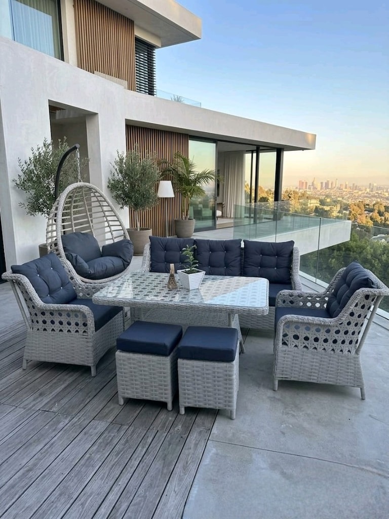 rattan bahçe mobilyaları, koltuk takımı, balkon mobilyasi - 6