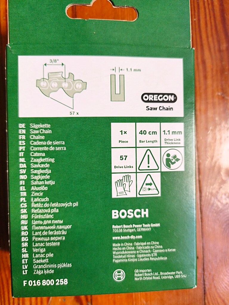 Bosch testere zinciri 40 cm 1.1 mm - 2