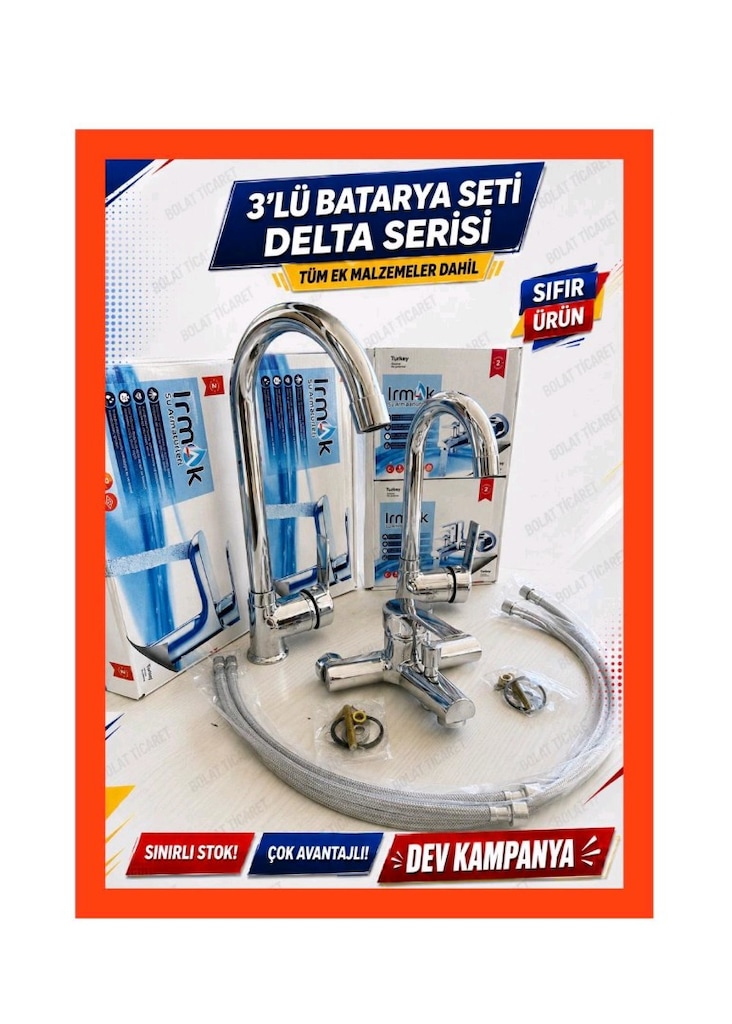 delta batarya musluk üçlü set - 2