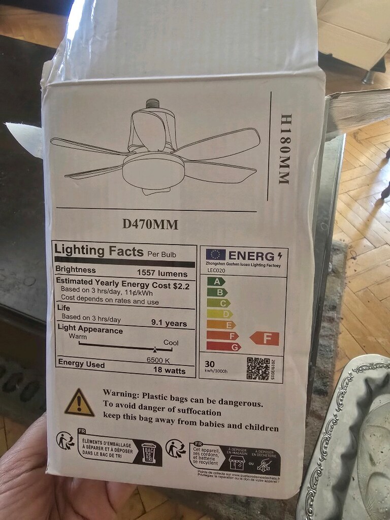 Led Aydınlatmalı Kumandalı Tavan Vantilatörü - 5