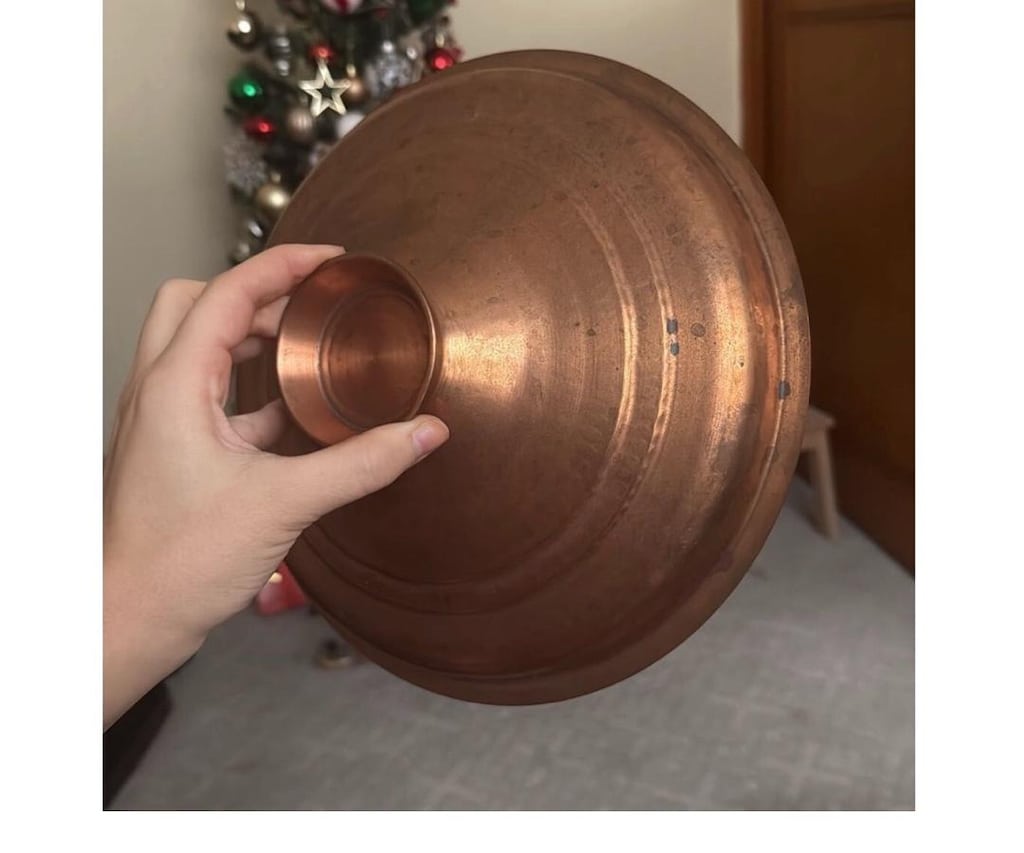 Vintage / Eski Bakır Tencere & Tepsi Seti – Tamamı Bakır - 4