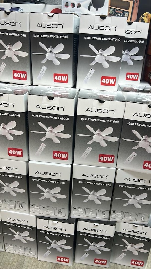 ampül vantilatör tavan tipi 40w 6 kanat ampul pervane - 3