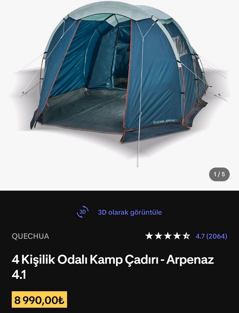 Arpenaz 4.1 çadır - 4