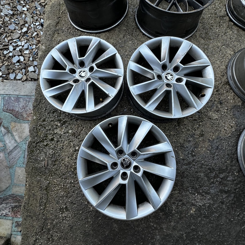 17 inç 5x112 Skoda Superb Orj. Ekipman Jant 3 Adet 2. El - 4