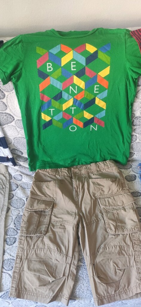 Benetton orjinal çocuk şortları ve tişörtleri - 3