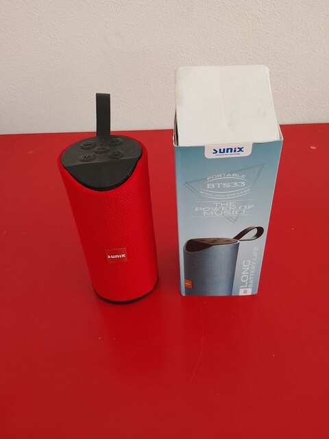 Sunix Kırmızı Bluetooth Hoparlör / Taşınabilir Ses Bombası