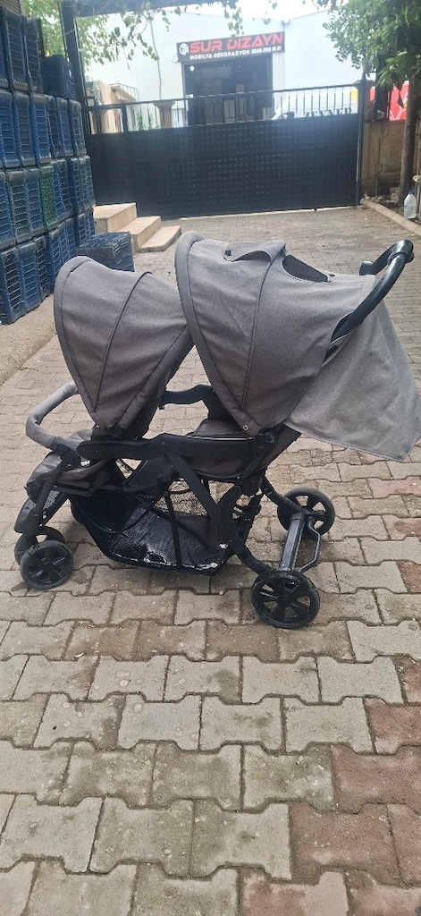ikiz bebek arabası saglam temiz - 6