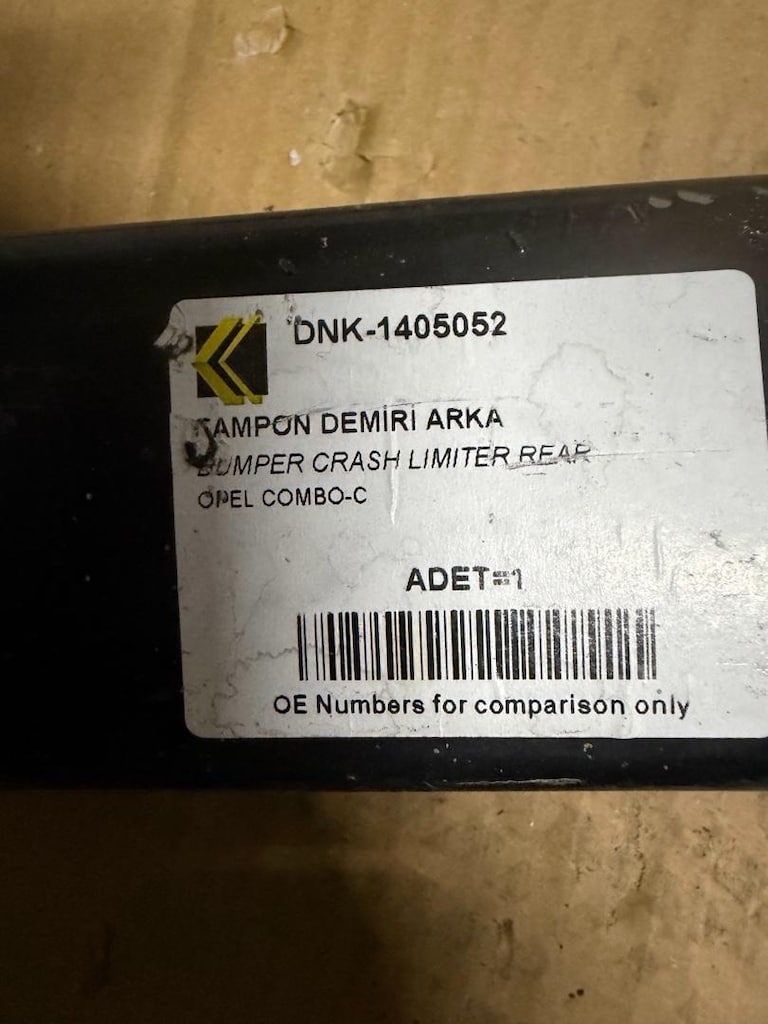 Opel combo c arka tampon demiri sıfır ithal ürün 1405052 - 3