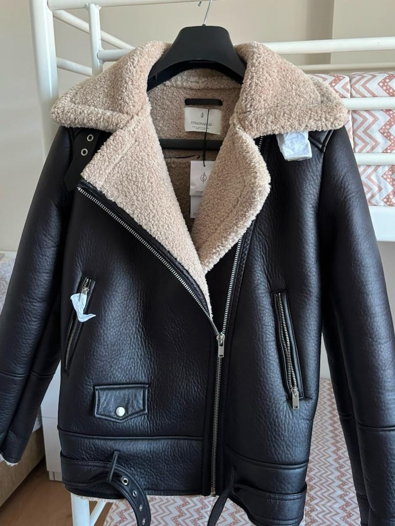 Stradivarius Deri Ceket/Mont