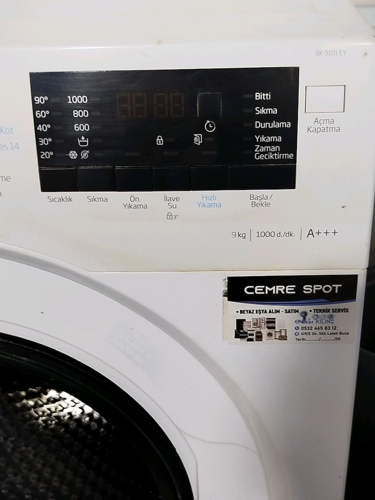 BEKO 9 KG ÇAMAŞIR MAKİNESİ İZMİR İÇİ 3 AY GARANTİMİZ VARDIR - 7