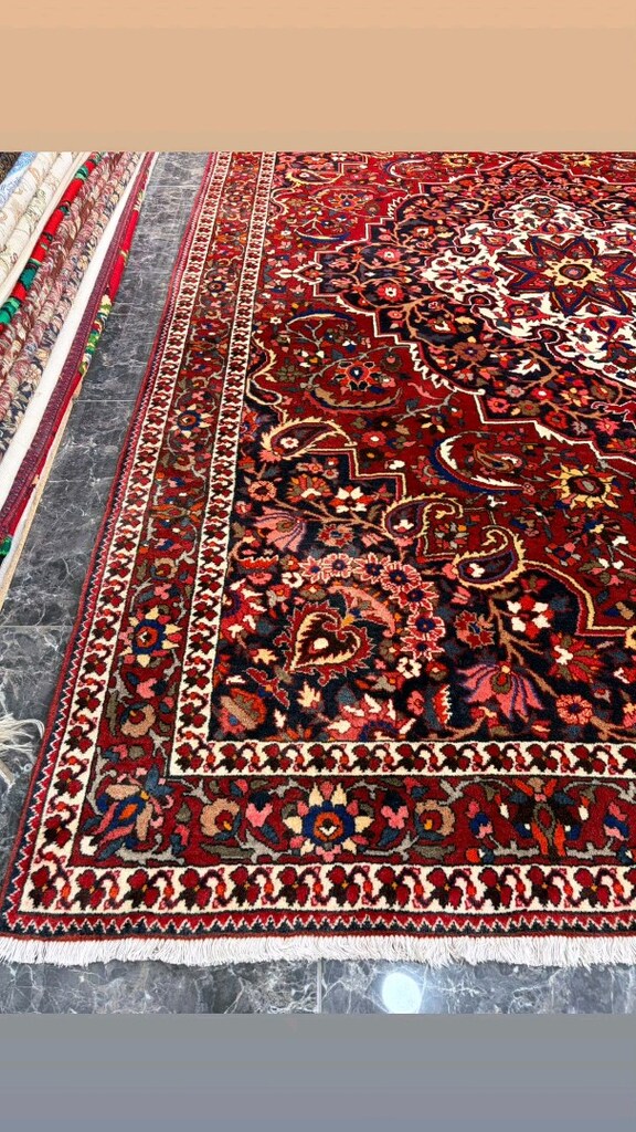 217x320 İran'ı Bahtiyari halısı El dokuma kök boya sıfır sandık eskisi - 2