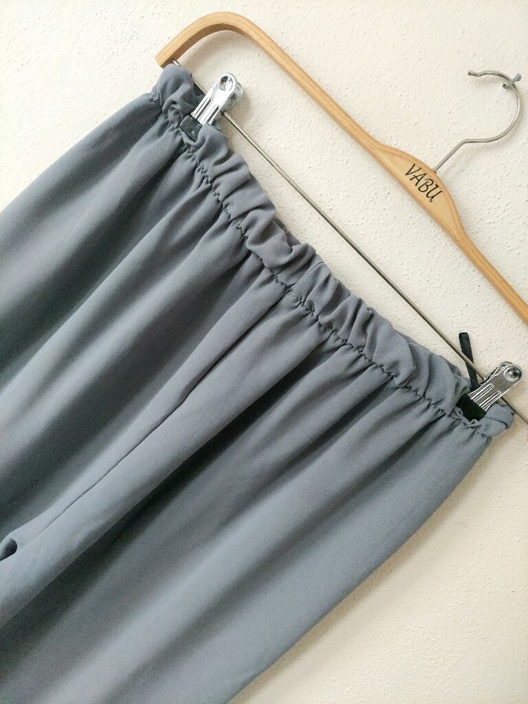ecem beli lastikli ince yazlık pantolon - 3