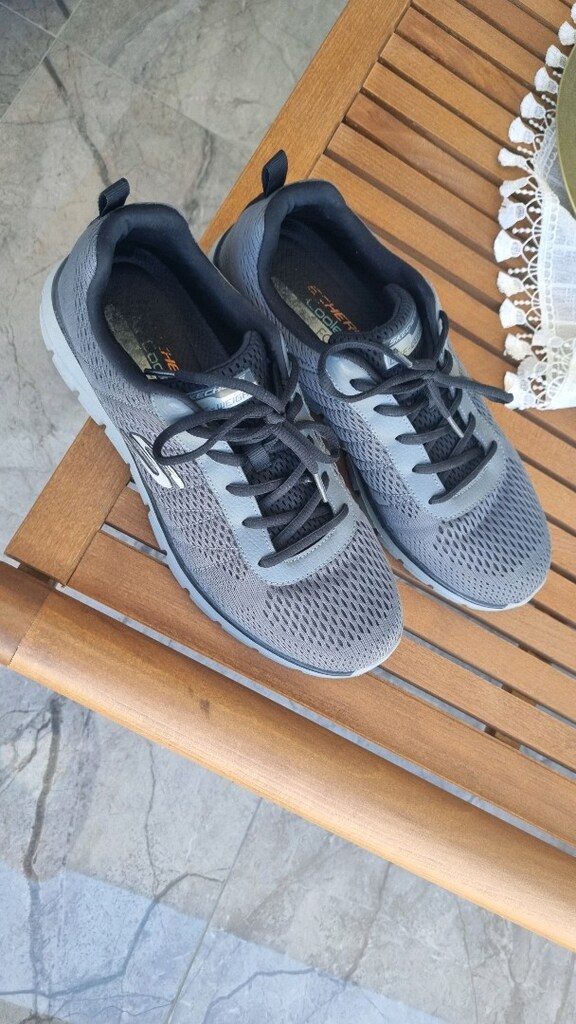 Orjinal Skechers lite weight (hafif) 43 numara gri erkek ayakkabı - 2