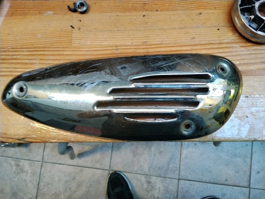 50 cc motor parçaları ön arka varyatör egzoz koruma kapağı - 6