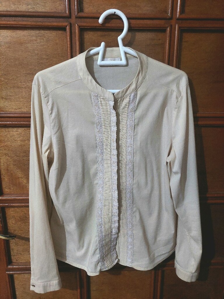 LOOK VİNTAGE Plise-nakış işleme gömlek - 2