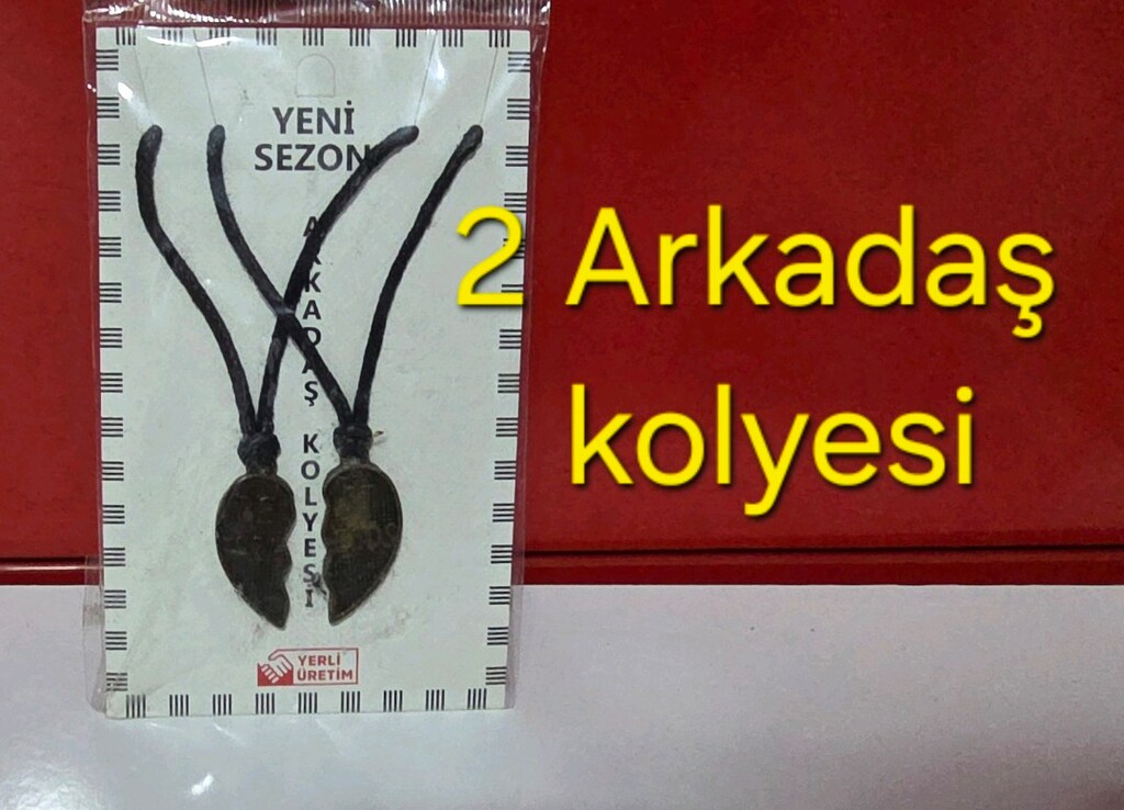 Kalpli Ikili Best Friends Arkadaşlık Kolyesi. Paketinde. Sıfır. - 4