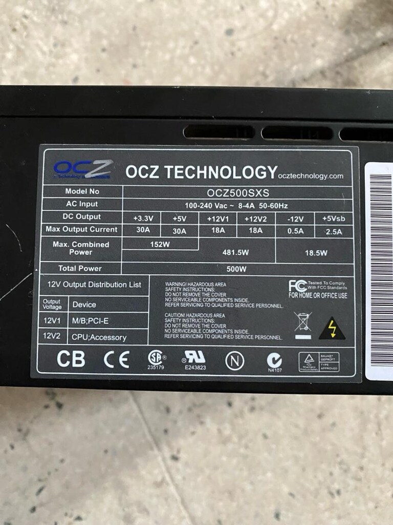 500w psu - 3