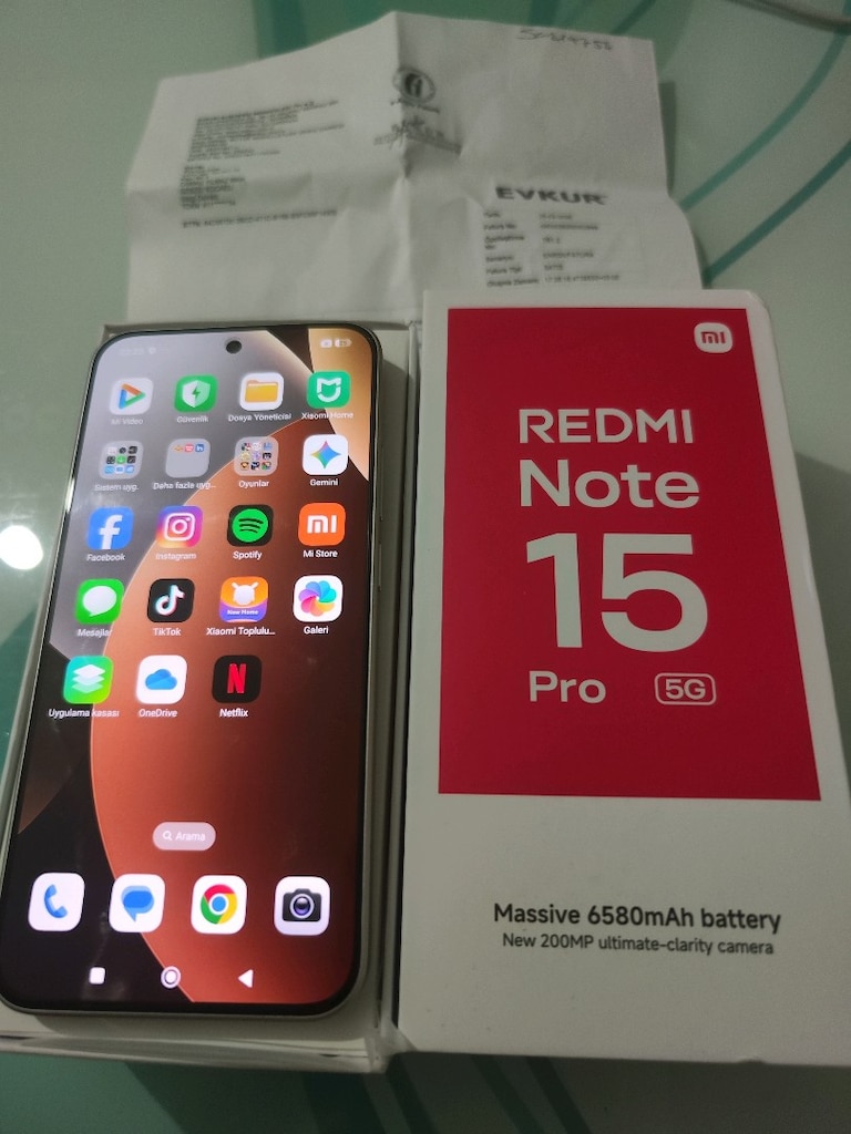 KARTA TAKSİT 25.02.2028 GARANTİLİ REDMİ NOTE 15 PRO 5G 8/256 GB - 2