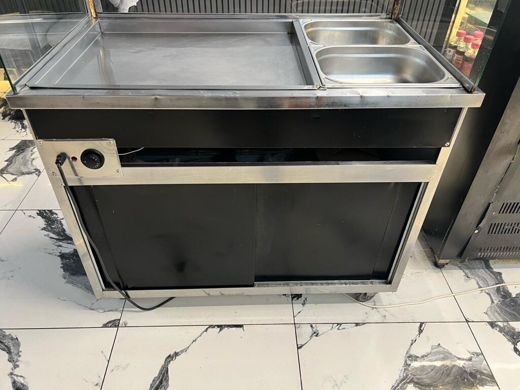 Camlı Elektrikli Pilav Tezgâhı – 2 Küvetli, Sulu Isıtmalı, Tertemiz - 3