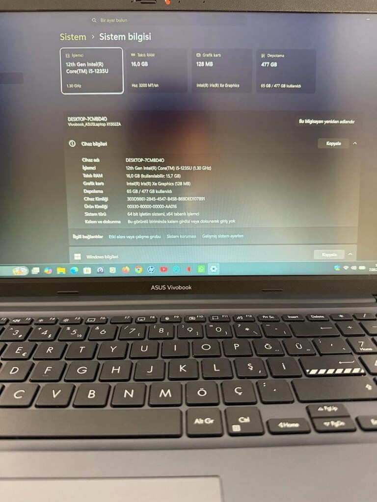 0 Gbi ASUS VİVOBOOK LEPTOP BİLGİSAYAR - 4