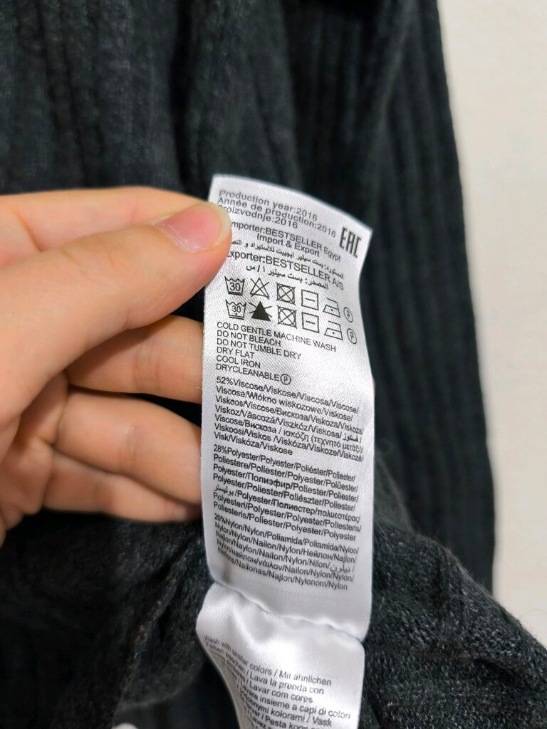 vero moda Gri Erkek fitilli Bisiklet Yaka Kazak m beden — görsel 11/14