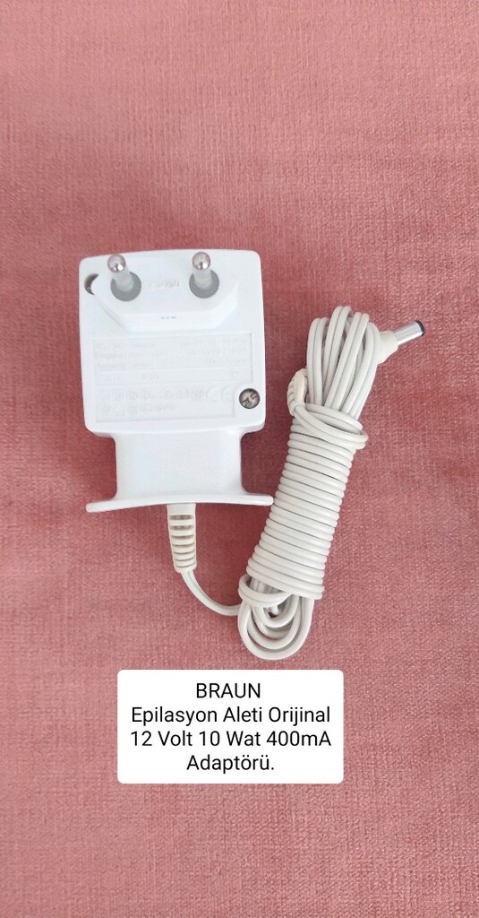 BRAUN Marka Epilasyon Aleti Orijinal 12 Volt 10 Wat 400mA Adaptörleri. - 9