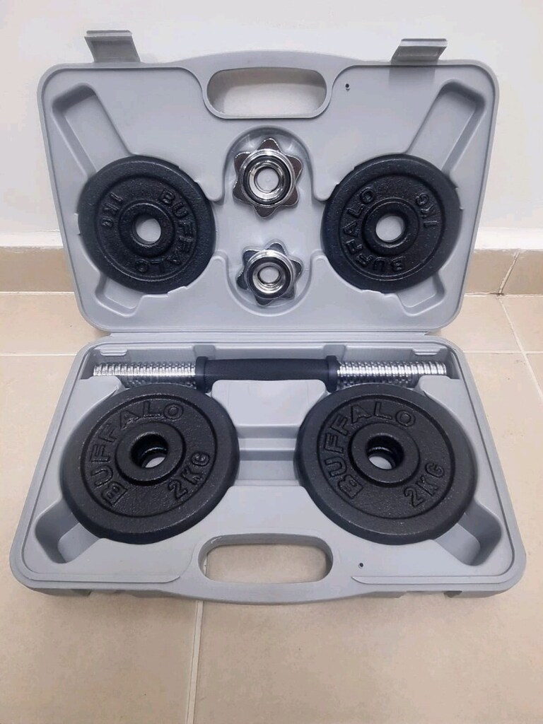 Buffalo 10 kg Döküm Çantalı Set Dambıl TEŞHİR ÜRÜN - 2