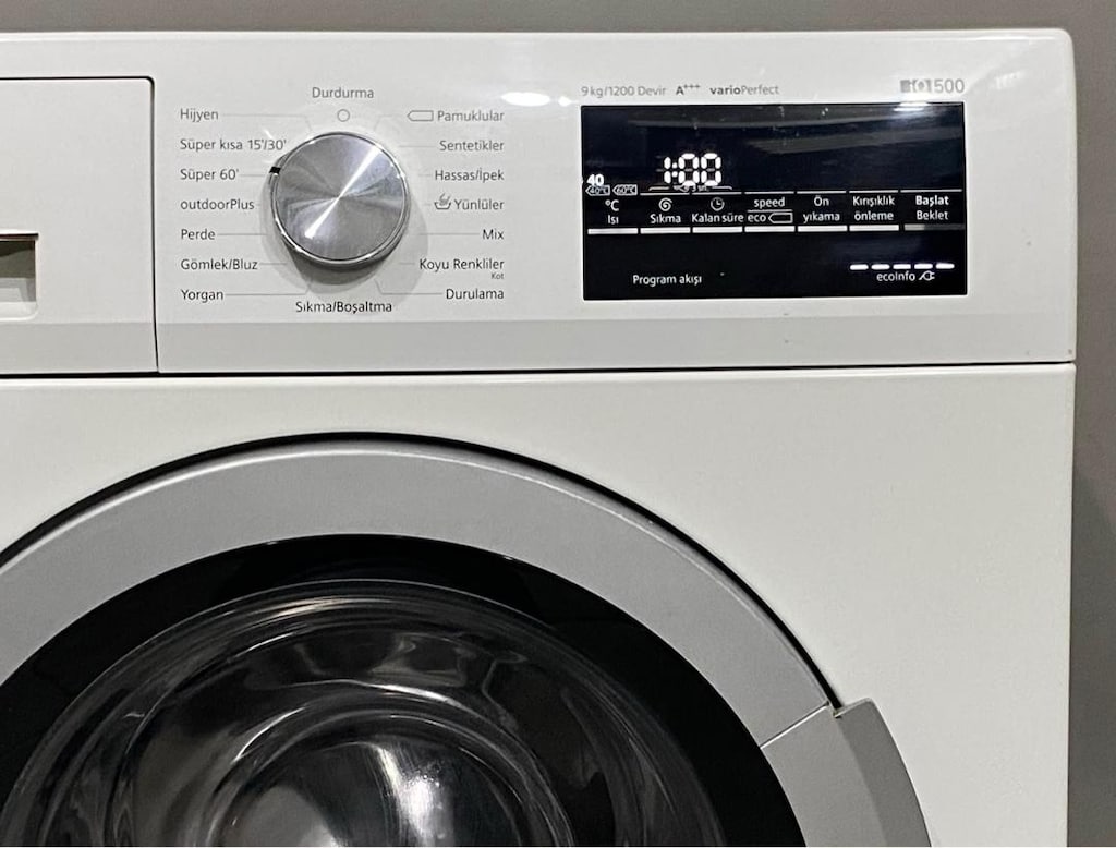 SİEMENS 9 KG A+++ 1200 DEVİR İNVERTER ÇAMAŞIR MAKİNESİ - 3