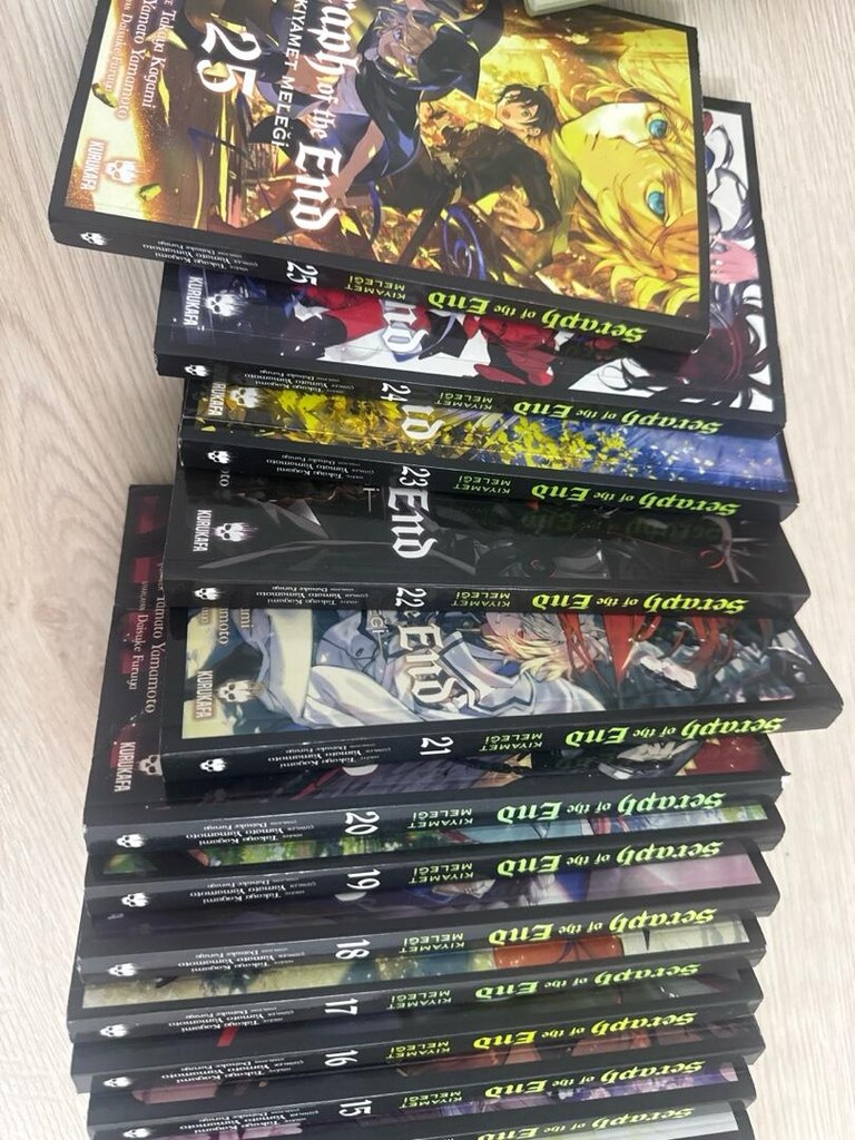 manga 25 kitap 4000 tl. anime seraph of the end kıyamet meleği - 5