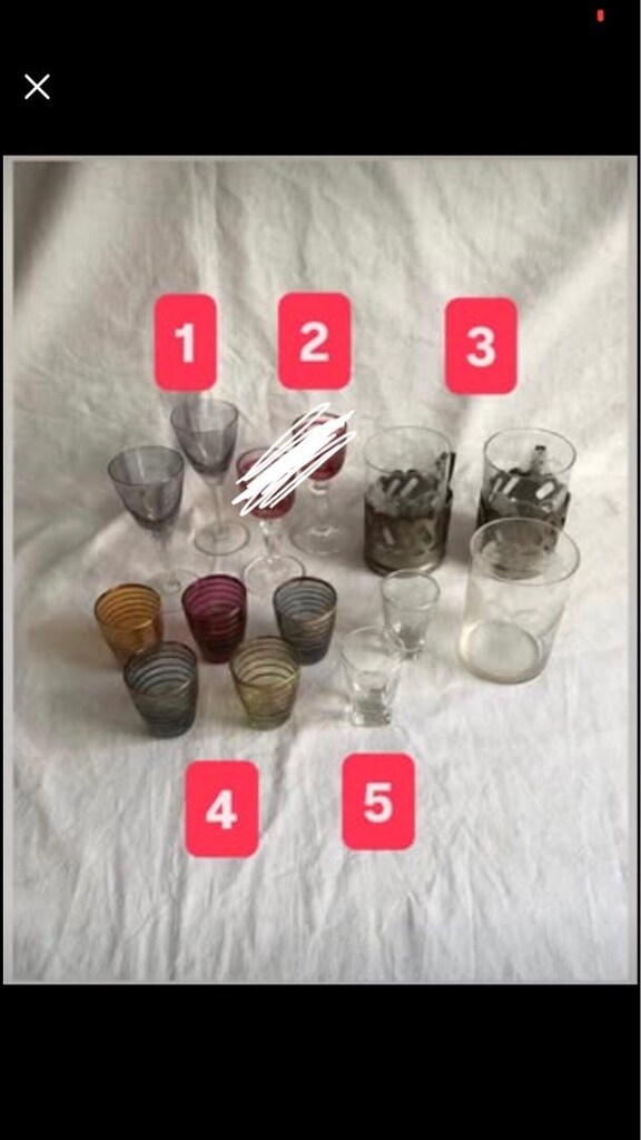 12 parça 15-60-80 yıllık likör kadeh ve su bardağı *HEPSİNİN FİYATI* - 2