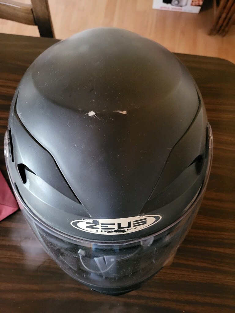 ZEUS ZS 807A MOTOSİTLEK KASKI MAT SİYAH - 5