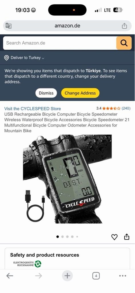 CYCLESPEED kablosuz kilometre saati bisiklet saati bilgisayar - 3