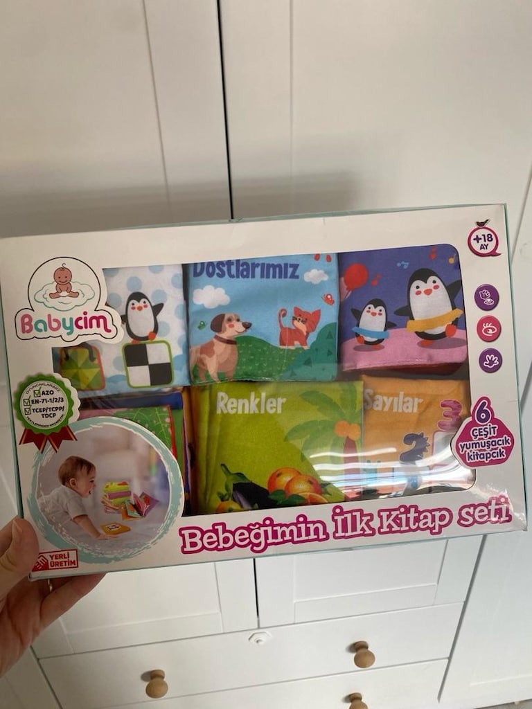 Yumuşak bez bebek kitap seti