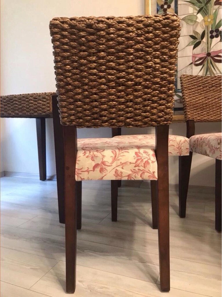 Beymen Home Laura Ashley Döşemeli Doğal Rattan Masa Sandalye - 6