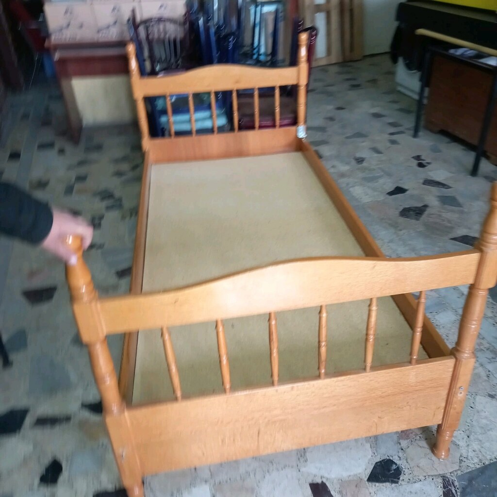 TEK KİŞİLİK AHŞAP KARYOLA - 6