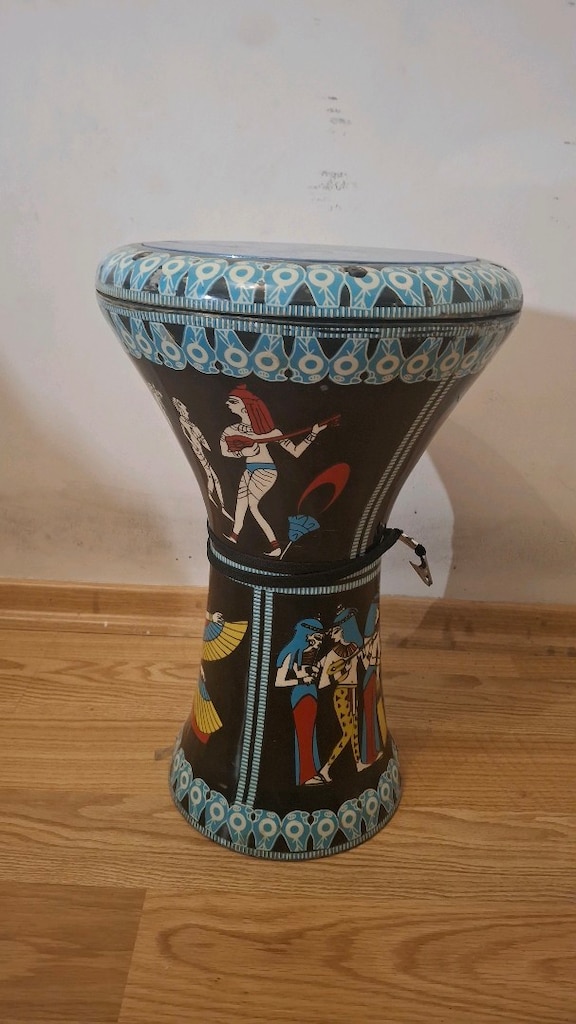 Mısır Motifli Döküm Darbuka -Temiz / Sıkıntısız - 2