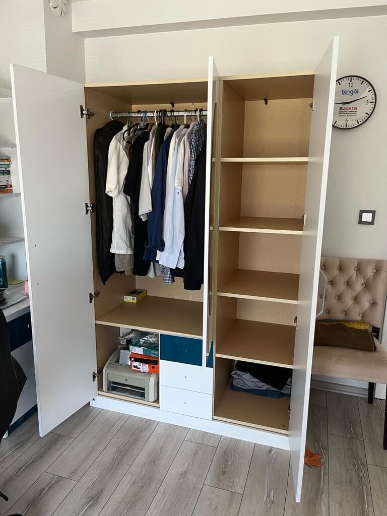 3 KAPAKLI GARDIROP ,ÇALIŞMA MASASI, KİTAPLIK - 4