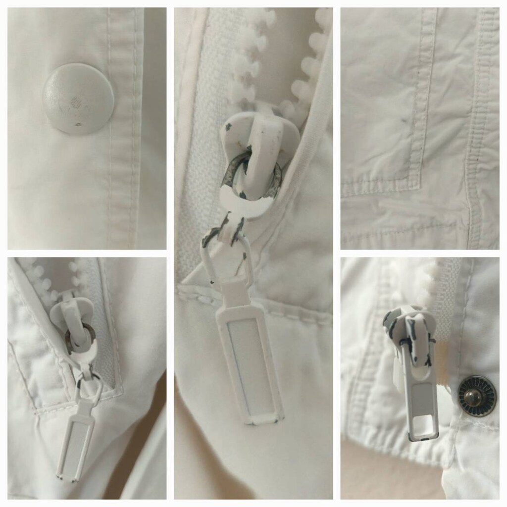 NEW GİRL apolet detaylı beyaz Trençkot - 5
