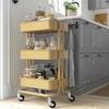 IKEA RÅSKOG Sarı 3 Katlı Tekerlekli Servis Arabası - 2