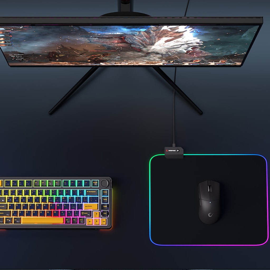 PULSAR M RGB LEDLİ SİYAH OYUNCU MOUSE PAD (252X328X3 MM) - 3