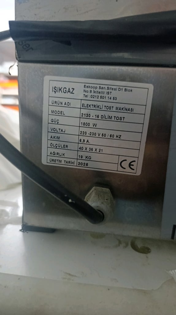 Işıkgaz 16 Dilim Sanayi Tipi Elektrikli Döküm Tost Makinesi (2025 Mode - 3