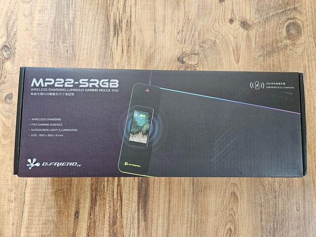 Başlık: B-FRIEND MP22 15W Kablosuz Şarjlı RGB Gaming Mouse Pad